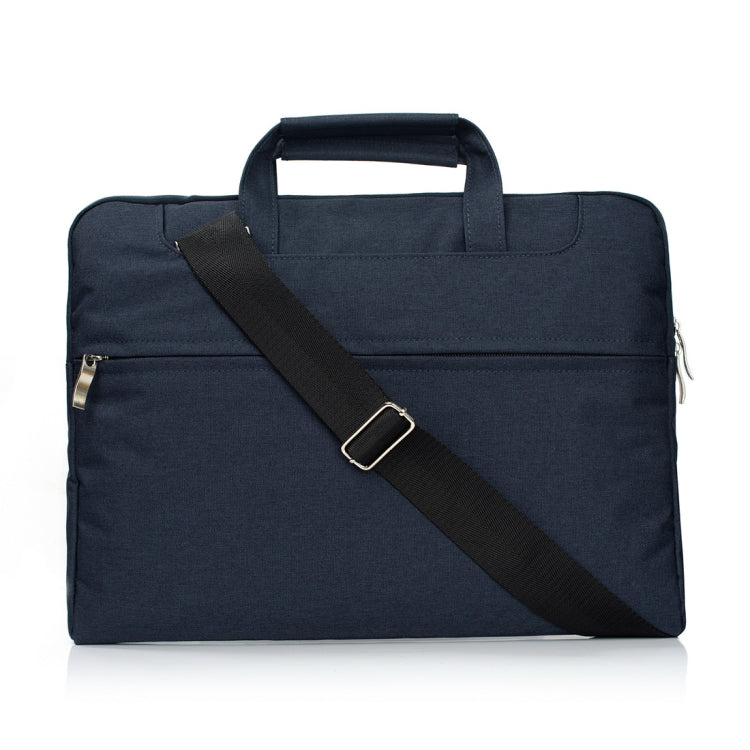 Portable One Shoulder Handheld Zipper Laptop Bag, For 13.3 inch and Below Macbook, Samsung, Lenovo, Sony, DELL Alienware, CHUWI, ASUS, HP (Dark Blue) - 13.3 inch by PMC TechLife | Online Shopping South Africa | PMC TechLife | Buy Now Pay Later Mobicred