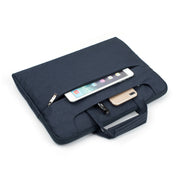 Portable One Shoulder Handheld Zipper Laptop Bag, For 13.3 inch and Below Macbook, Samsung, Lenovo, Sony, DELL Alienware, CHUWI, ASUS, HP (Dark Blue)