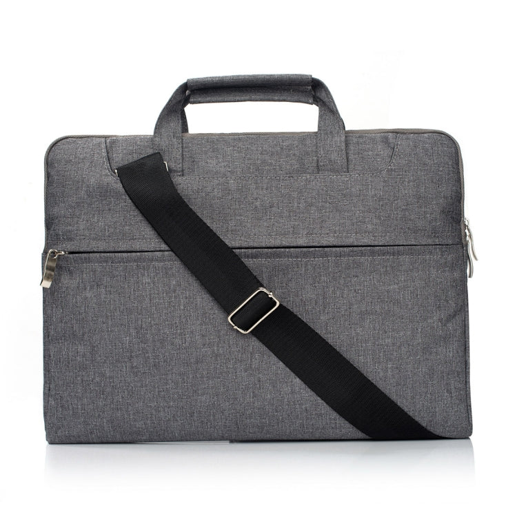 Portable One Shoulder Handheld Zipper Laptop Bag, For 13.3 inch and Below Macbook, Samsung, Lenovo, Sony, DELL Alienware, CHUWI, ASUS, HP (Grey) - free shipping - PMC TechLife - Order now!