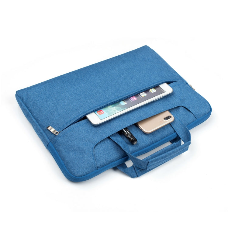 Portable One Shoulder Handheld Zipper Laptop Bag, For 13.3 inch and Below Macbook, Samsung, Lenovo, Sony, DELL Alienware, CHUWI, ASUS, HP(Blue) - free shipping - PMC TechLife - Order now!
