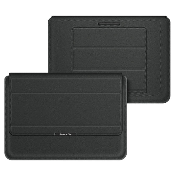 4 in 1 Universal Laptop Holder PU Water-resistant Protection Wrist Laptop Bag, Size: 17 inch(Black)