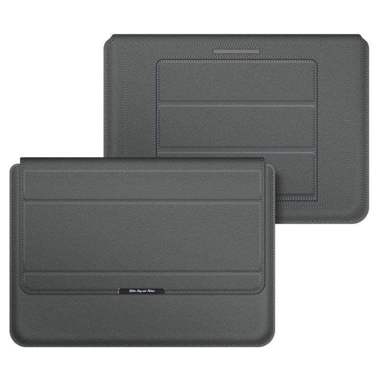 4 in 1 Universal Laptop Holder PU Waterproof Protection Wrist Laptop Bag, Size: 17 inch(Grey) - 15.6 - 17 inch by PMC Jewellery | Online Shopping South Africa | PMC Jewellery | Buy Now Pay Later Mobicred