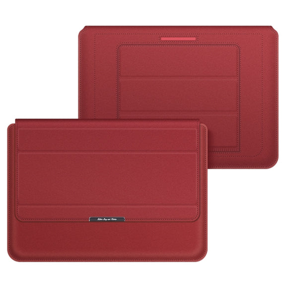 4 in 1 Universal Laptop Holder PU Water-resistant Protection Wrist Laptop Bag, Size: 17 inch(Red)