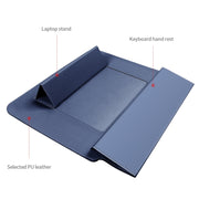 4 in 1 Universal Laptop Holder PU Water-resistant Protection Wrist Laptop Bag, Size: 17 inch(Red)