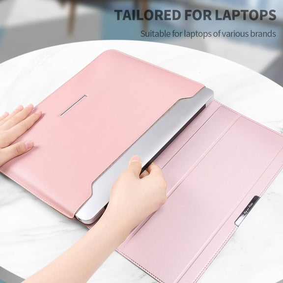 4 in 1 Universal Laptop Holder PU Water-resistant Protection Wrist Laptop Bag, Size: 17 inch(Red)