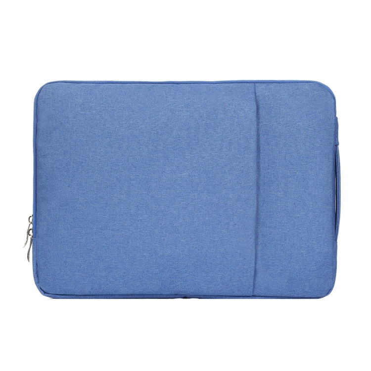 13.3 inch Universal Fashion Soft Laptop Denim Bags Portable Zipper Notebook Laptop Case Pouch for MacBook Air / Pro, Lenovo and other Laptops, Size: 35.5x26.5x2cm (Blue) - 13.3 inch by PMC Jewellery | Online Shopping South Africa | PMC Jewellery | Buy Now Pay Later Mobicred