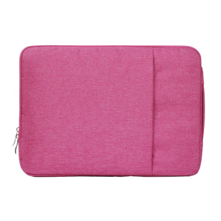13.3 inch Universal Fashion Soft Laptop Denim Bags Portable Zipper Notebook Laptop Case Pouch for MacBook Air / Pro, Lenovo and other Laptops, Size: 35.5x26.5x2cm (Magenta) - free shipping - PMC TechLife - Order now!