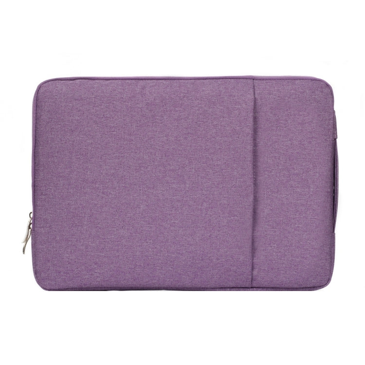 13.3 inch Universal Fashion Soft Laptop Denim Bags Portable Zipper Notebook Laptop Case Pouch for MacBook Air / Pro, Lenovo and other Laptops, Size: 35.5x26.5x2cm (Purple) - 13.3 inch by PMC Jewellery | Online Shopping South Africa | PMC Jewellery | Buy Now Pay Later Mobicred