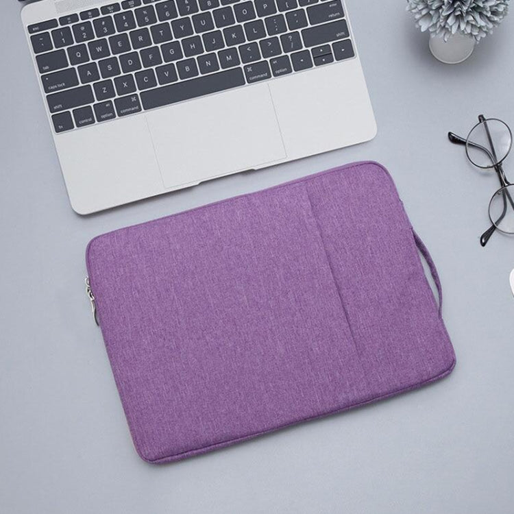 13.3 inch Universal Fashion Soft Laptop Denim Bags Portable Zipper Notebook Laptop Case Pouch for MacBook Air / Pro, Lenovo and other Laptops, Size: 35.5x26.5x2cm (Purple) - 13.3 inch by PMC Jewellery | Online Shopping South Africa | PMC Jewellery | Buy Now Pay Later Mobicred