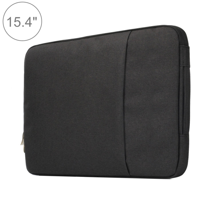 15.4 inch Universal Fashion Soft Laptop Denim Bags Portable Zipper Notebook Laptop Case Pouch for MacBook Air / Pro, Lenovo and other Laptops, Size: 39.2x28.5x2cm(Black) - 15 inch by PMC TechLife | Online Shopping South Africa | PMC TechLife | Buy Now Pay Later Mobicred