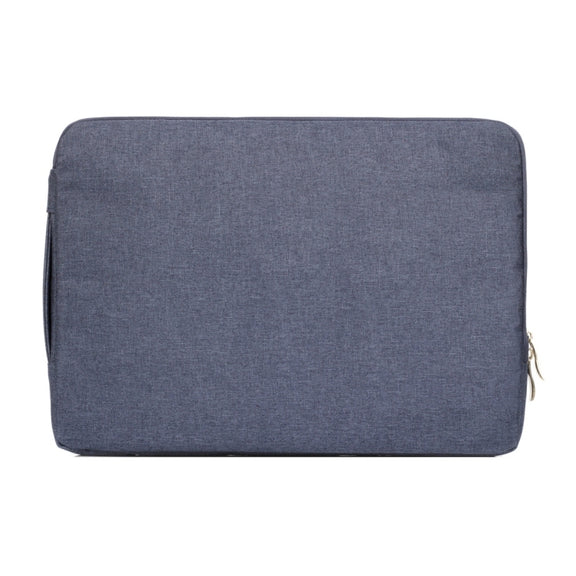 15.4 inch Universal Fashion Soft Laptop Denim Bags Portable Zipper Notebook Laptop Case Pouch for MacBook Air / Pro, Lenovo and other Laptops, Size: 39.2x28.5x2cm (Dark Blue)