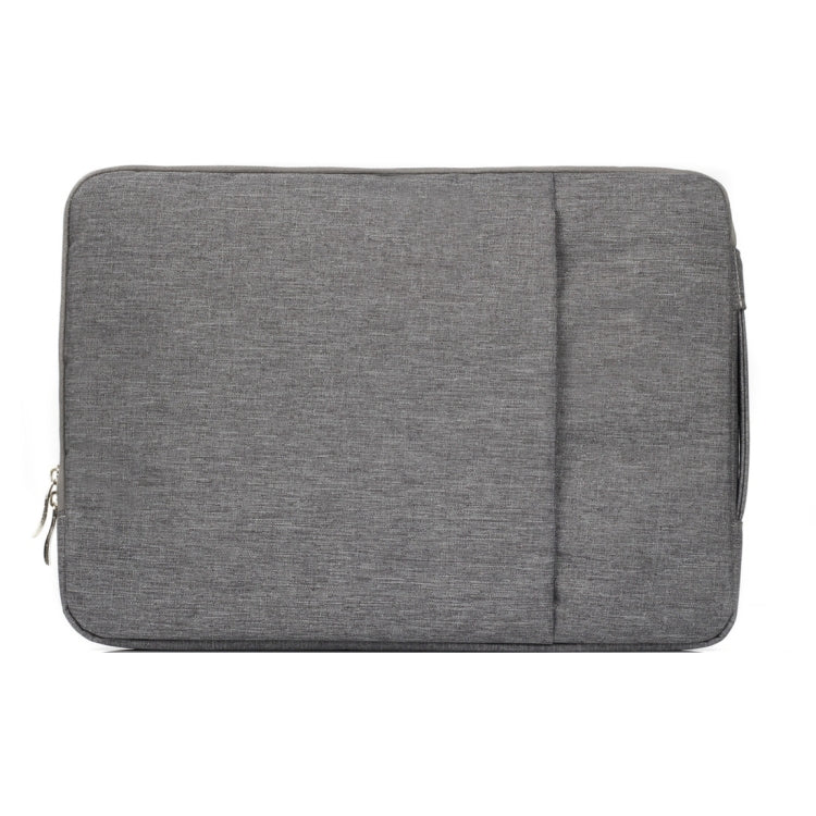 15.4 inch Universal Fashion Soft Laptop Denim Bags Portable Zipper Notebook Laptop Case Pouch for MacBook Air / Pro, Lenovo and other Laptops, Size: 39.2x28.5x2cm (Grey) - 15 inch by PMC Jewellery | Online Shopping South Africa | PMC Jewellery | Buy Now Pay Later Mobicred