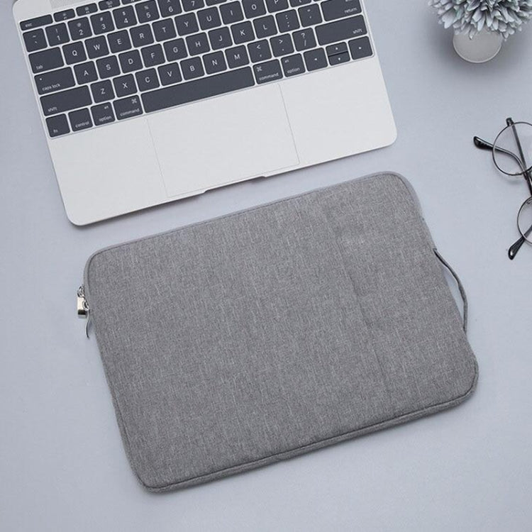 15.4 inch Universal Fashion Soft Laptop Denim Bags Portable Zipper Notebook Laptop Case Pouch for MacBook Air / Pro, Lenovo and other Laptops, Size: 39.2x28.5x2cm (Grey) - 15 inch by PMC Jewellery | Online Shopping South Africa | PMC Jewellery | Buy Now Pay Later Mobicred