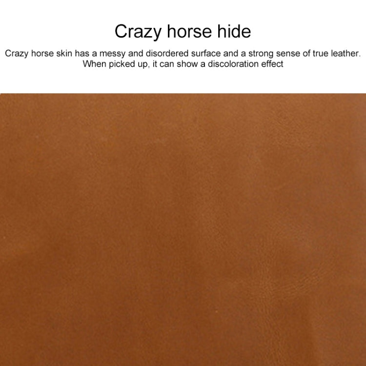 Universal Genuine Leather Business Zipper Laptop Tablet Bag For 13 inch and Below(Brown) - 15 inch by PMC TechLife | Online Shopping South Africa | PMC TechLife | Buy Now Pay Later Mobicred