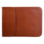 13.3 inch PU + Nylon Laptop Bag Case Sleeve Notebook Carry Bag, For MacBook, Samsung, Xiaomi, Lenovo, Sony, DELL, ASUS, HP(Cowhide Yellow)