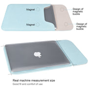13.3 inch PU + Nylon Laptop Bag Case Sleeve Notebook Carry Bag, For MacBook, Samsung, Xiaomi, Lenovo, Sony, DELL, ASUS, HP(Cowhide Yellow)