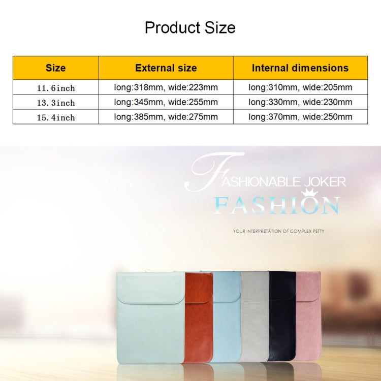 13.3 inch PU + Nylon Laptop Bag Case Sleeve Notebook Carry Bag, For MacBook, Samsung, Xiaomi, Lenovo, Sony, DELL, ASUS, HP(Cowhide Yellow) - 13.3 inch by PMC Jewellery | Online Shopping South Africa | PMC Jewellery | Buy Now Pay Later Mobicred