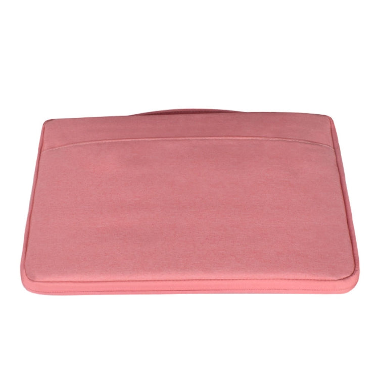 11.6 inch Fashion Casual Polyester + Nylon Laptop Handbag Briefcase Notebook Cover Case, For Macbook, Samsung, Lenovo, Xiaomi, Sony, DELL, CHUWI, ASUS, HP(Pink)