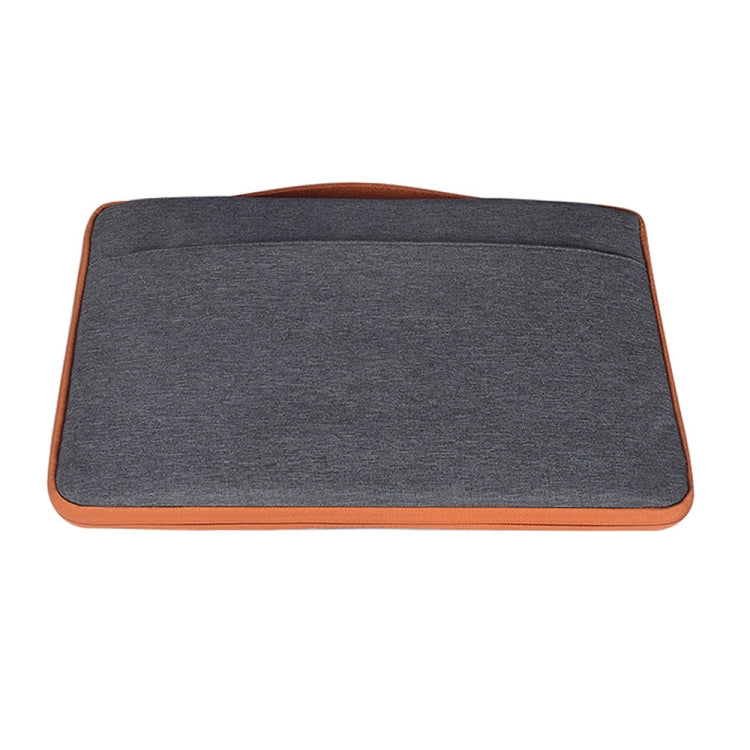 11.6 inch Fashion Casual Polyester + Nylon Laptop Handbag Briefcase Notebook Cover Case, For Macbook, Samsung, Lenovo, Xiaomi, Sony, DELL, CHUWI, ASUS, HP(Grey)