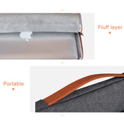 15.4 inch Fashion Casual Polyester + Nylon Laptop Handbag Briefcase Notebook Cover Case, For Macbook, Samsung, Lenovo, Xiaomi, Sony, DELL, CHUWI, ASUS, HP (Grey)