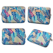 Lisen 11.6 inch Sleeve Case Colorful Leaves Zipper Briefcase Carrying Bag (Grey)