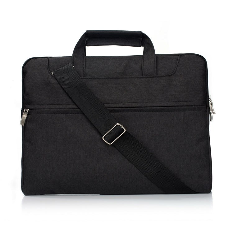 Portable One Shoulder Handheld Zipper Laptop Bag, For 15.4 inch and Below Macbook, Samsung, Lenovo, Sony, DELL Alienware, CHUWI, ASUS, HP (Black) - 15 inch by PMC TechLife | Online Shopping South Africa | PMC TechLife | Buy Now Pay Later Mobicred
