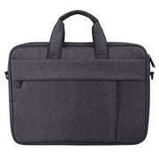 DJ03 Water-resistant Anti-scratch Anti-theft One-shoulder Handbag for 13.3 inch Laptops, with Suitcase Belt(Black)