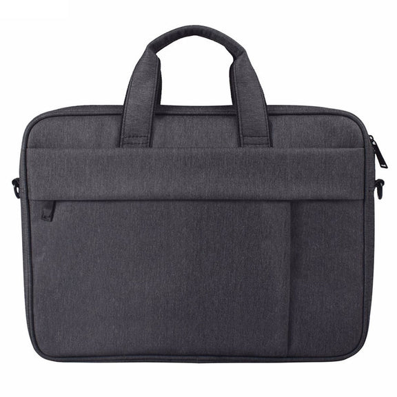 DJ03 Water-resistant Anti-scratch Anti-theft One-shoulder Handbag for 13.3 inch Laptops, with Suitcase Belt(Black)