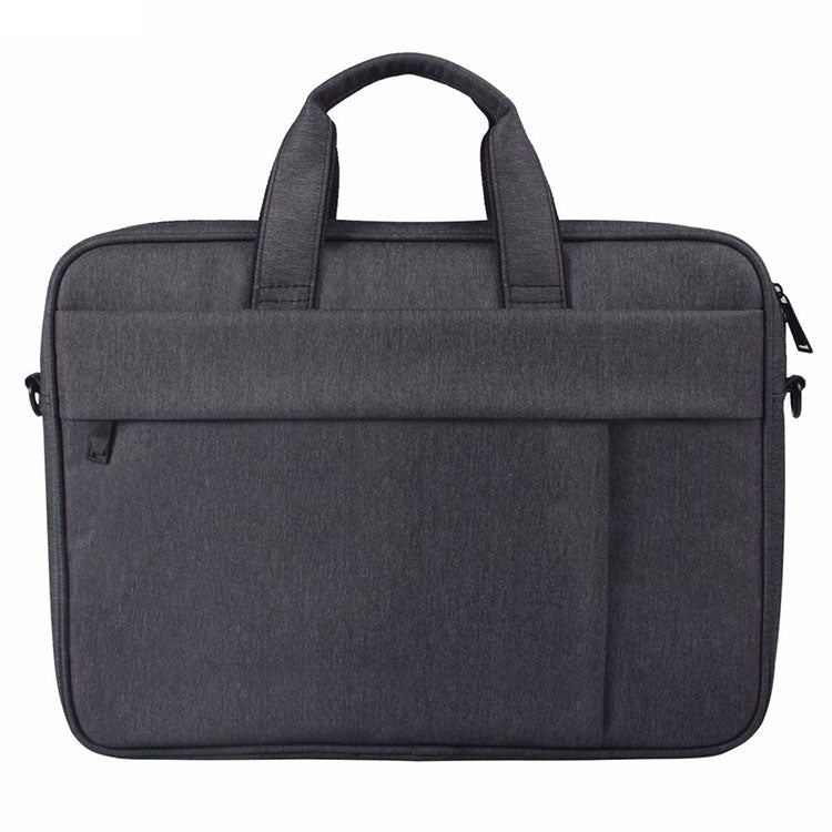 DJ03 Water-resistant Anti-scratch Anti-theft One-shoulder Handbag for 13.3 inch Laptops, with Suitcase Belt(Black)