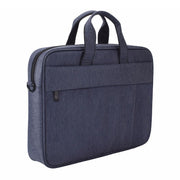 DJ03 Water-resistant Anti-scratch Anti-theft One-shoulder Handbag for 13.3 inch Laptops, with Suitcase Belt(Navy Blue)