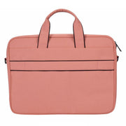 DJ03 Water-resistant Anti-scratch Anti-theft One-shoulder Handbag for 14.1 inch Laptops, with Suitcase Belt(Pink)