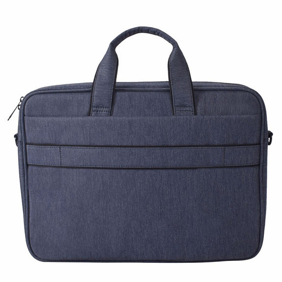 DJ03 Water-resistant Anti-scratch Anti-theft One-shoulder Handbag for 14.1 inch Laptops, with Suitcase Belt(Navy Blue)