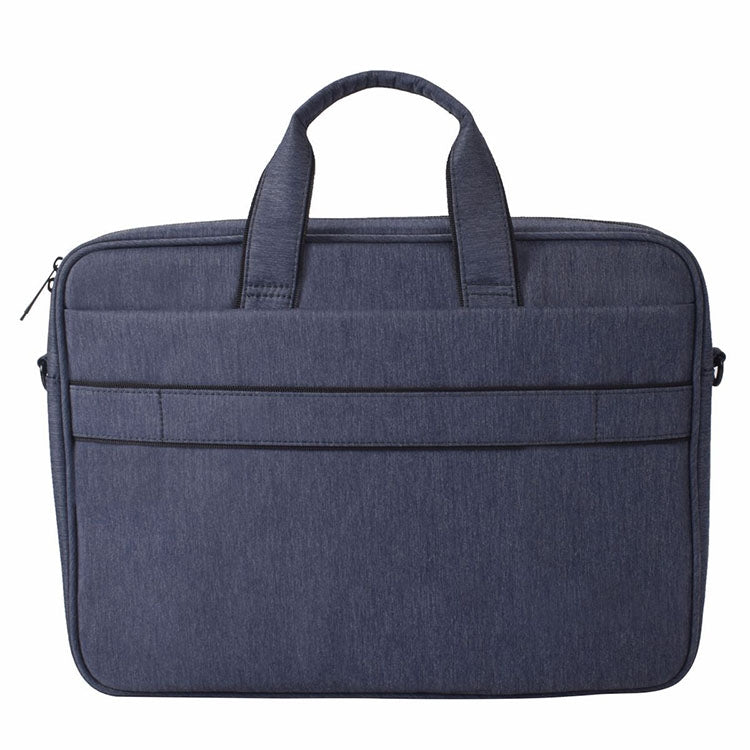DJ03 Water-resistant Anti-scratch Anti-theft One-shoulder Handbag for 14.1 inch Laptops, with Suitcase Belt(Navy Blue)