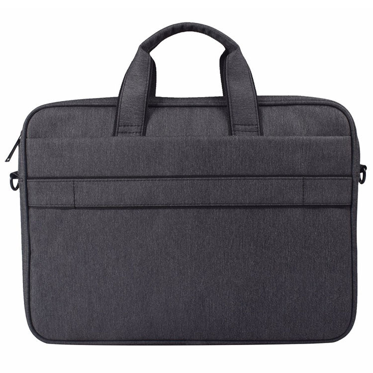 DJ03 Water-resistant Anti-scratch Anti-theft One-shoulder Handbag for 15.6 inch Laptops, with Suitcase Belt(Black)