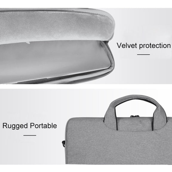 ST01S Water-resistant Oxford Cloth Hidden Portable Strap One-shoulder Handbag for 13.3 inch Laptops (Dark Gray)