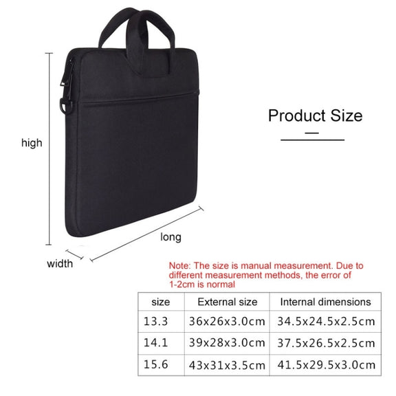 ST01S Water-resistant Oxford Cloth Hidden Portable Strap One-shoulder Handbag for 13.3 inch Laptops (Dark Gray)