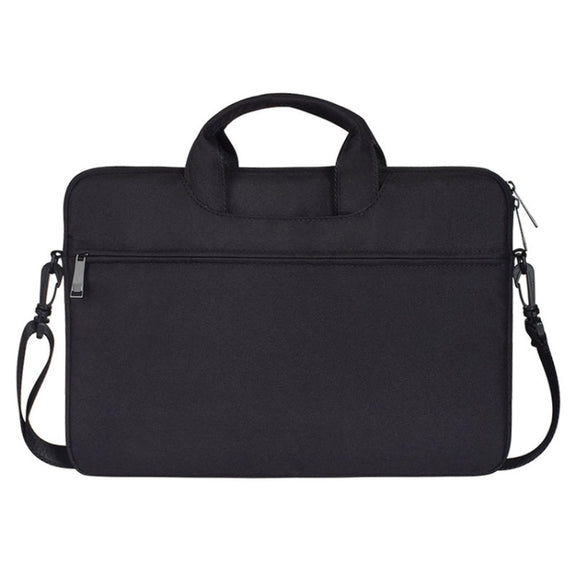 ST01S Water-resistant Oxford Cloth Hidden Portable Strap One-shoulder Handbag for 14.1 inch Laptops(Black)