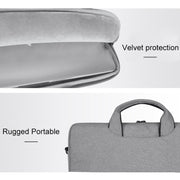 ST01S Water-resistant Oxford Cloth Hidden Portable Strap One-shoulder Handbag for 14.1 inch Laptops(Black)