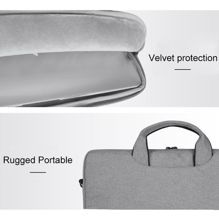 ST01S Water-resistant Oxford Cloth Hidden Portable Strap One-shoulder Handbag for 14.1 inch Laptops (Navy Blue)
