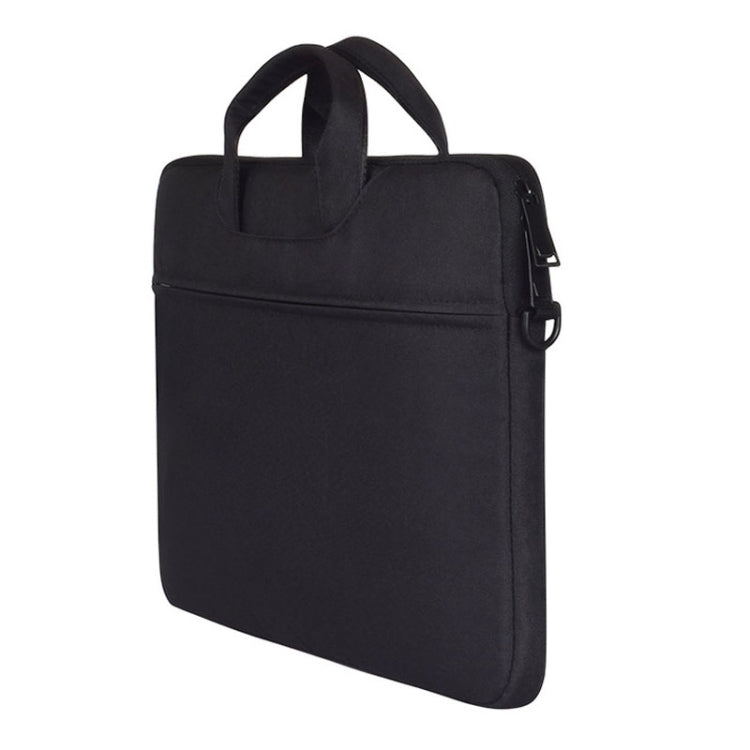 ST01S Water-resistant Oxford Cloth Hidden Portable Strap One-shoulder Handbag for 15.6 inch Laptops(Black)