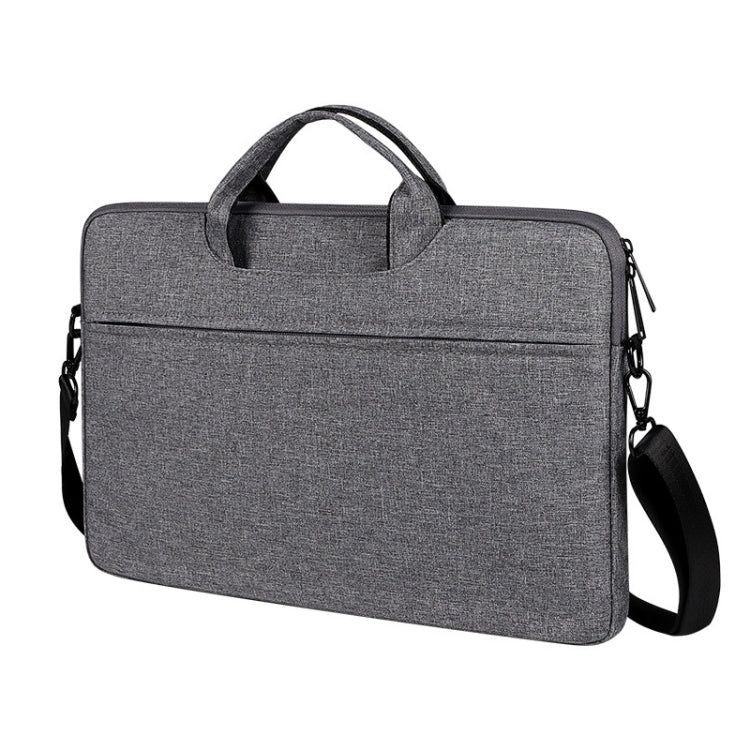 ST01S Water-resistant Oxford Cloth Hidden Portable Strap One-shoulder Handbag for 15.6 inch Laptops (Dark Gray)