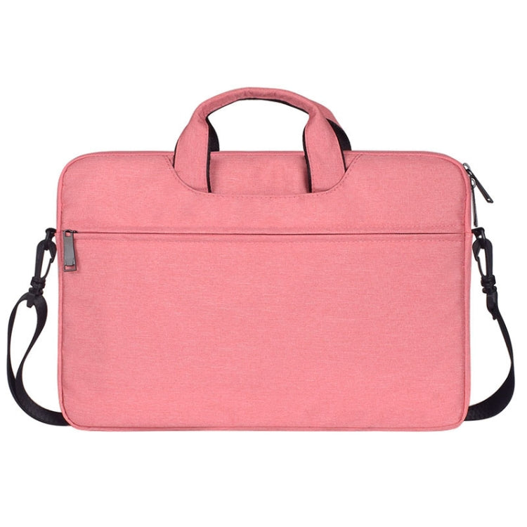 ST01S Water-resistant Oxford Cloth Hidden Portable Strap One-shoulder Handbag for 15.6 inch Laptops(Pink)