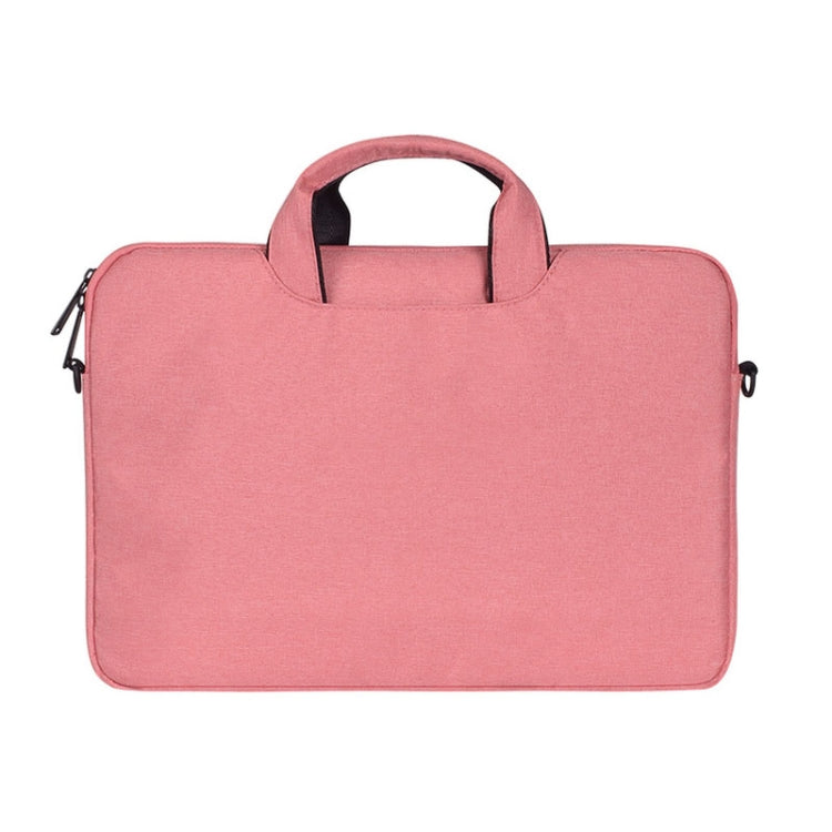 ST01S Water-resistant Oxford Cloth Hidden Portable Strap One-shoulder Handbag for 15.6 inch Laptops(Pink)
