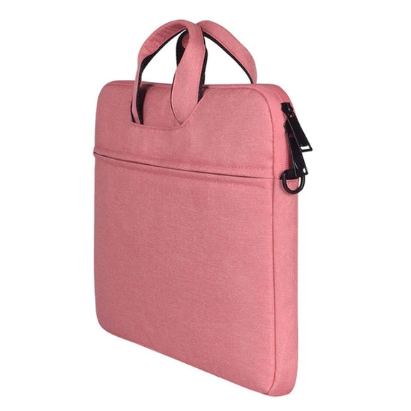 ST01S Water-resistant Oxford Cloth Hidden Portable Strap One-shoulder Handbag for 15.6 inch Laptops(Pink)