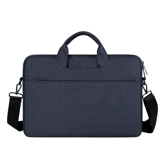 ST01S Water-resistant Oxford Cloth Hidden Portable Strap One-shoulder Handbag for 15.6 inch Laptops (Navy Blue)