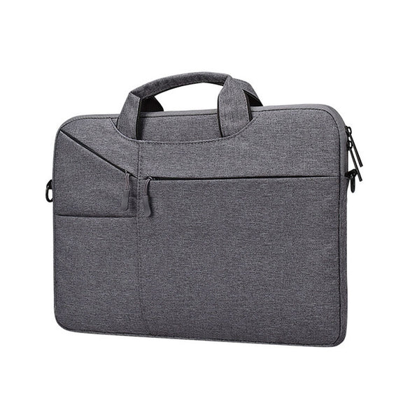 ST02S Water-resistant Tear Resistance Hidden Portable Strap One-shoulder Handbag for 13.3 inch Laptops, with Suitcase Belt(Dark Gray)