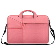 ST02S Water-resistant Tear Resistance Hidden Portable Strap One-shoulder Handbag for 13.3 inch Laptops, with Suitcase Belt(Pink)