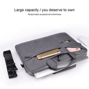 ST02S Water-resistant Tear Resistance Hidden Portable Strap One-shoulder Handbag for 13.3 inch Laptops, with Suitcase Belt(Light Grey)