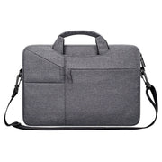 ST02S Water-resistant Tear Resistance Hidden Portable Strap One-shoulder Handbag for 14.1 inch Laptops, with Suitcase Belt(Dark Gray)