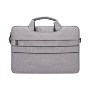 ST02S Water-resistant Tear Resistance Hidden Portable Strap One-shoulder Handbag for 14.1 inch Laptops, with Suitcase Belt(Light Grey)